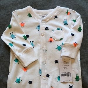 Carter’s unisex monsters onesie NWT